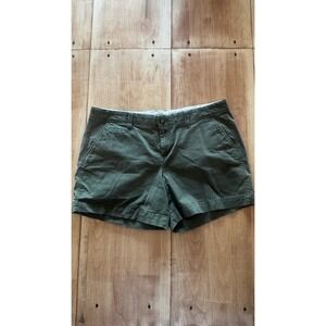 Old Navy Perfect 5" Shorts Olive Green Low Rise Khaki Chino Size 14 RN 54023